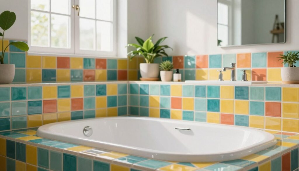 Badezimmer Fliesen Farben