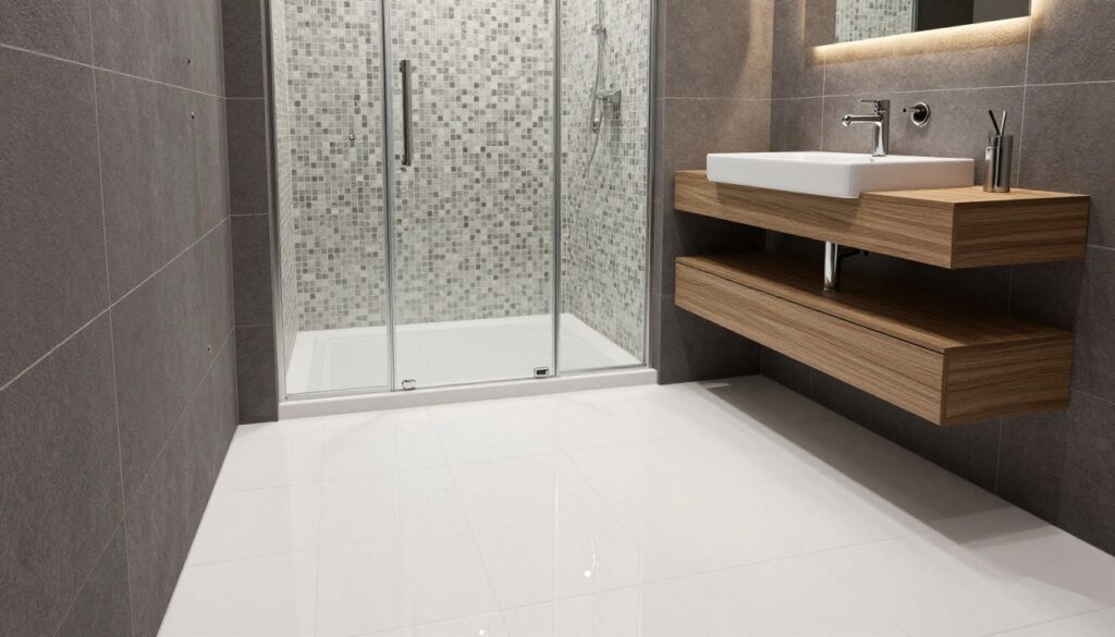 Badezimmer Fliesen Kombinationen