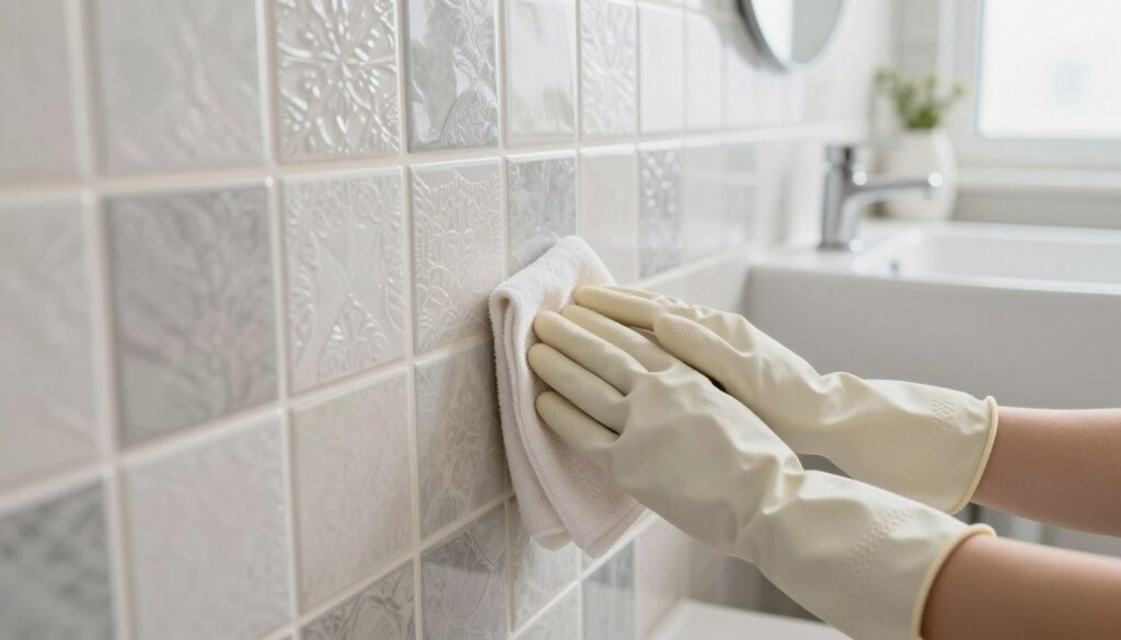 Badezimmerfliesen Pflege