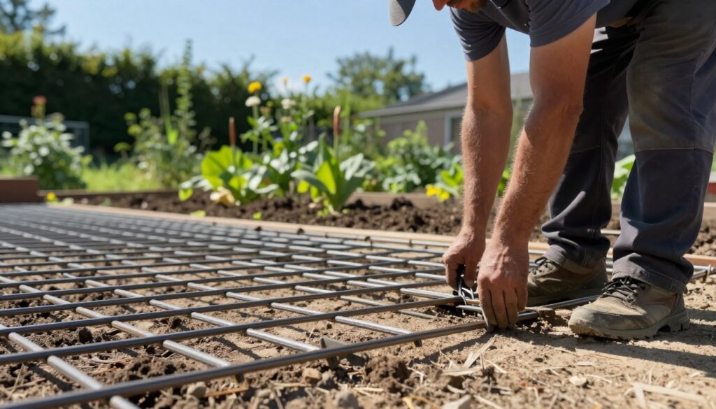 Baustahlmatte Montage