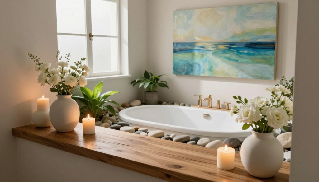 Entspannende Badezimmer Kunst