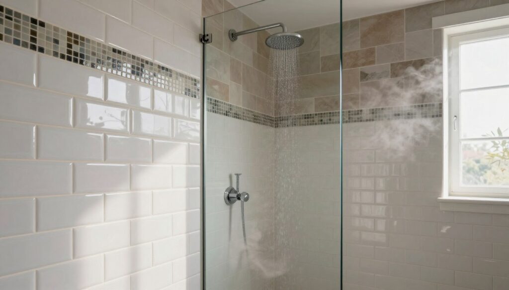 Fliesen im Duschbereich