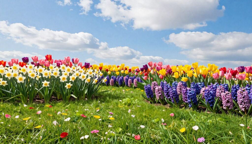Frühlingsblumen im Garten