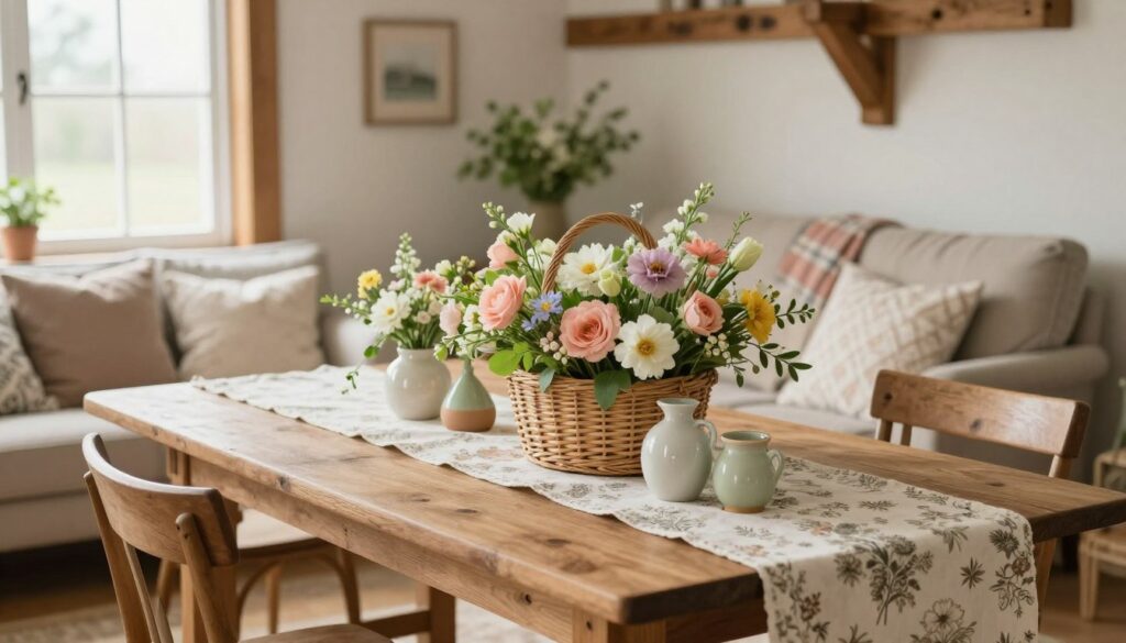 Frühlingsdekoration im Landhausstil