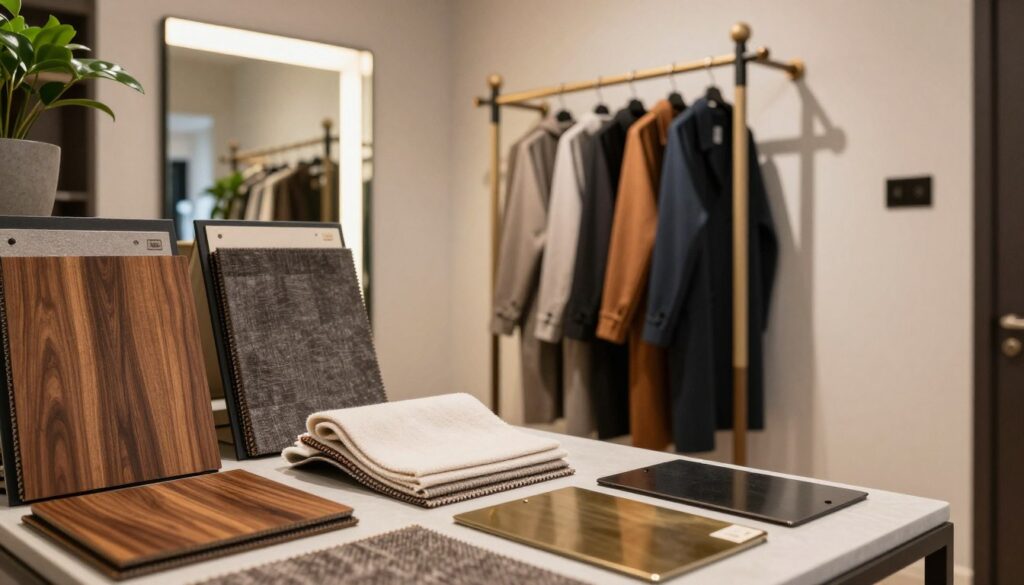 Garderobe Materialauswahl