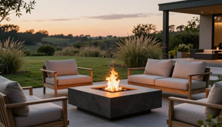 Garten Feuerstelle Sitzecke