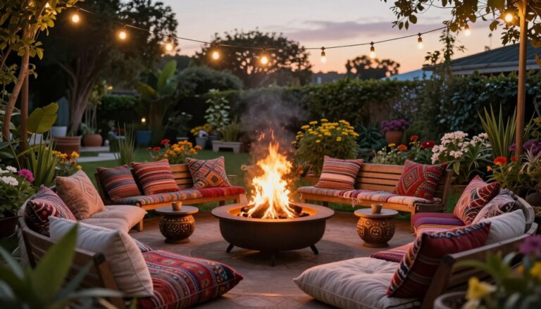 Garten Feuerstelle Sitzecke