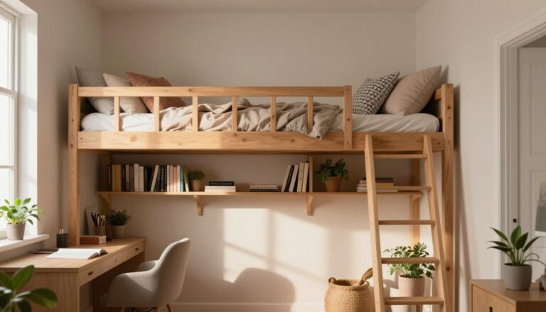 Kleine Wohnung mit Hochbett