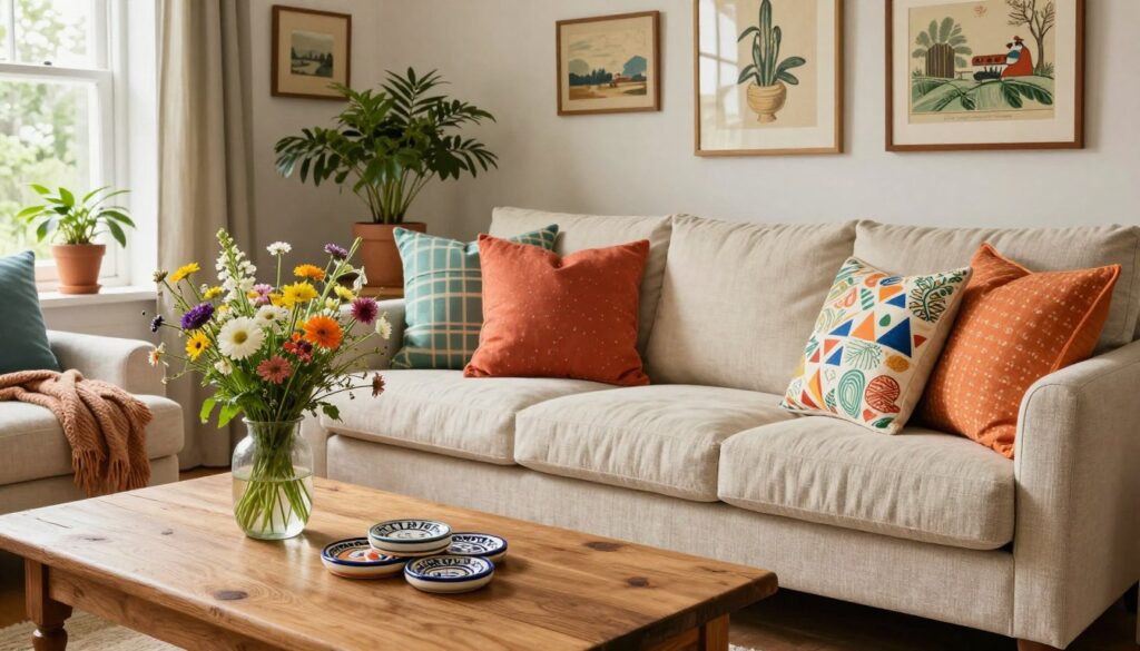 Landhaus Deko Farbakzente