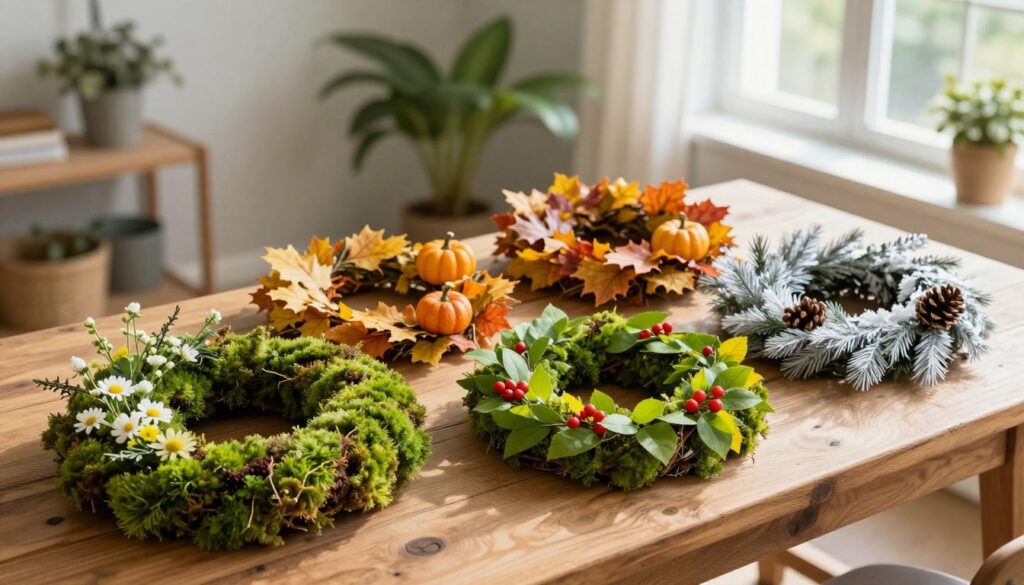 Mooskränze für jede Jahreszeit