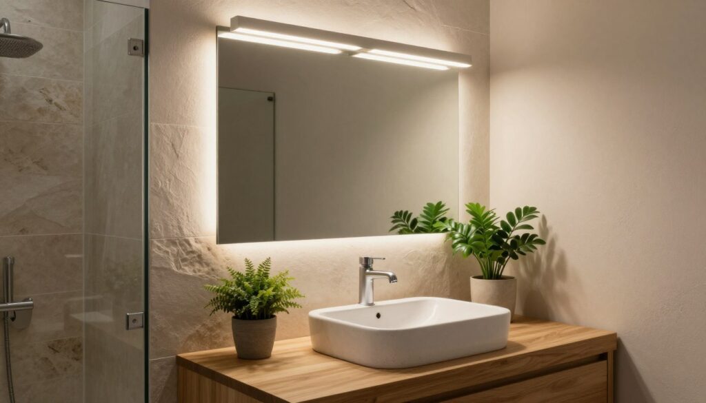 Nachhaltige Badezimmerbeleuchtung