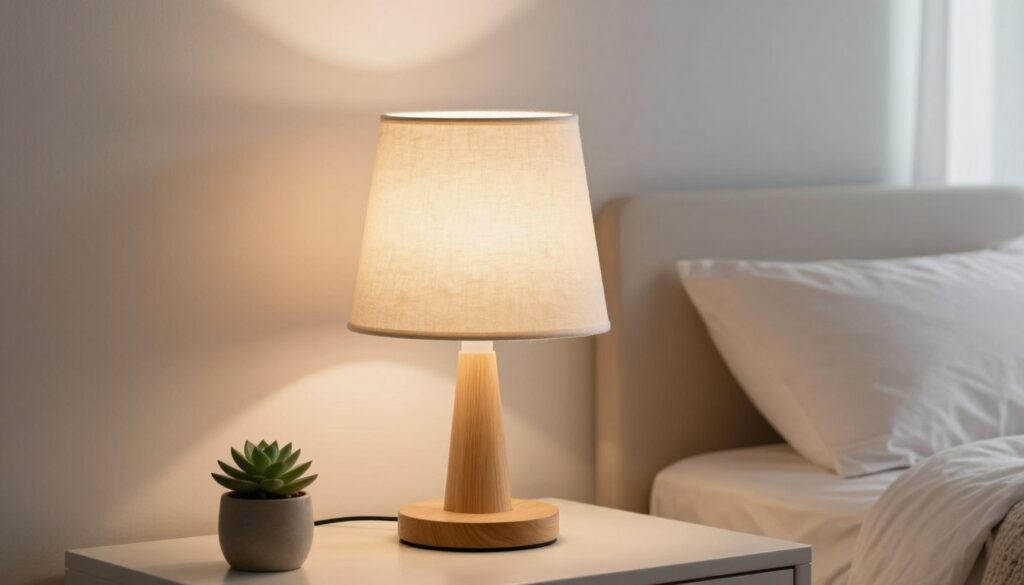 Nachhaltige Nachttischlampe