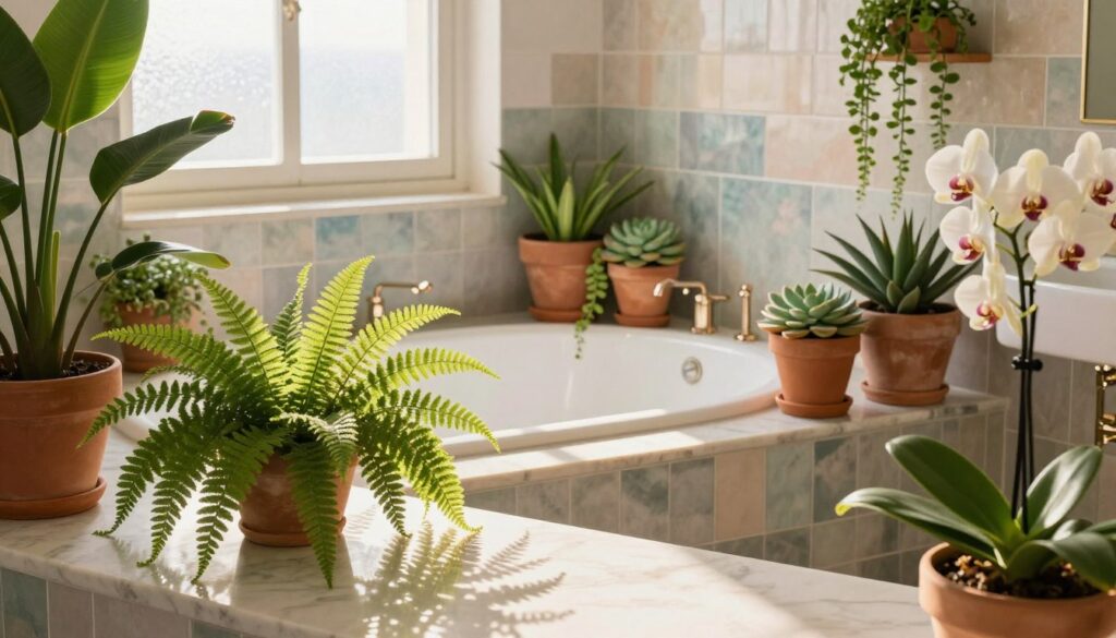 Pflanzen im Badezimmer