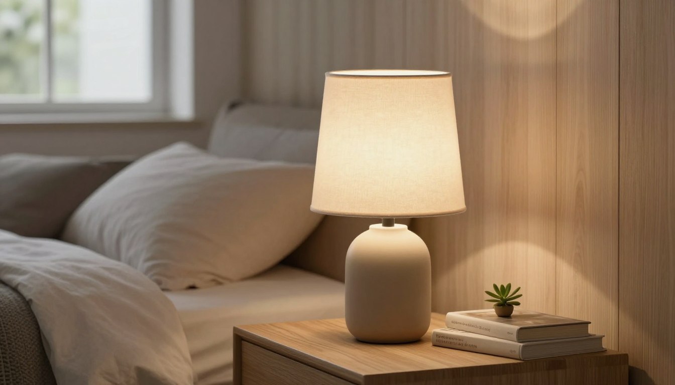 Schlafzimmer Nachttisch Lampe
