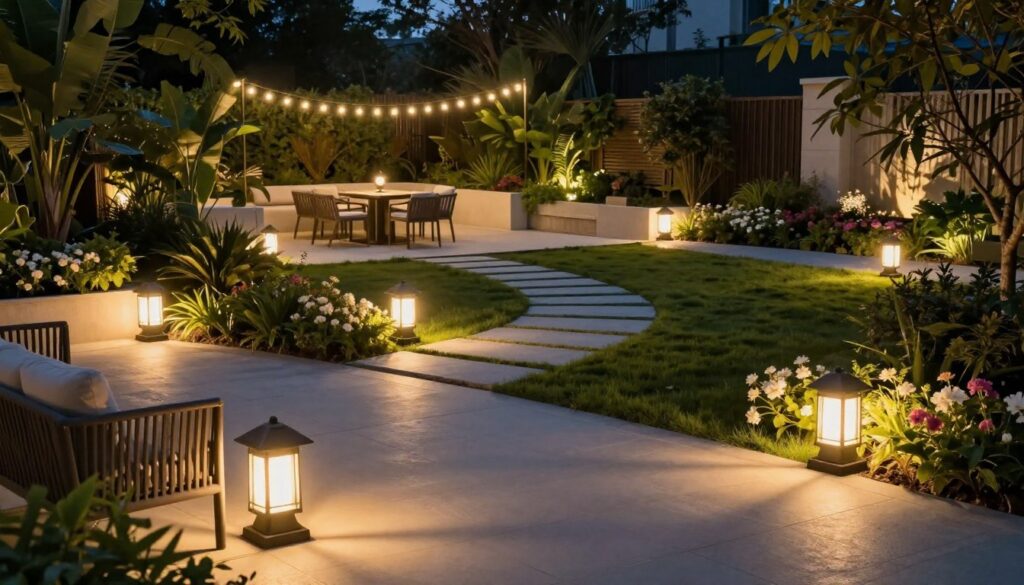 Smarte Außenbeleuchtung