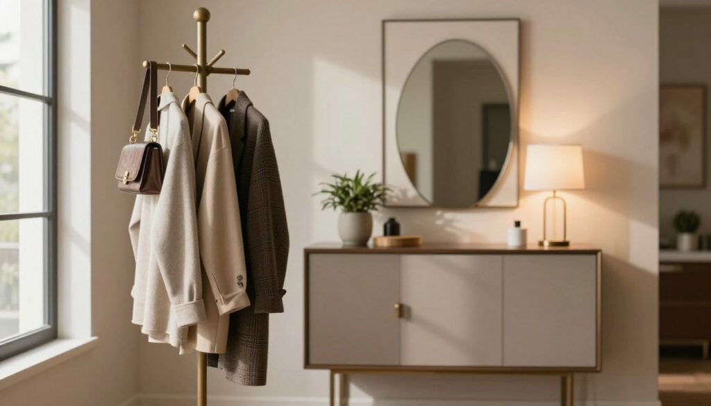 Stilvolle Garderobe Dekoration
