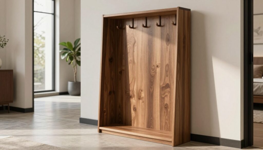 Wandgarderobe Paneel Holz