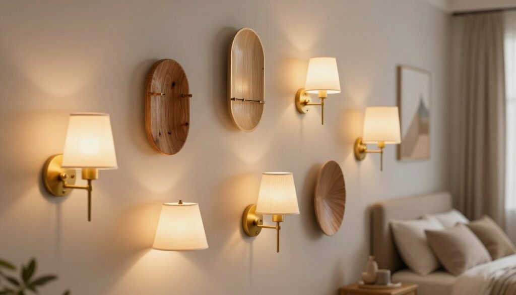 Wandleuchten Materialien