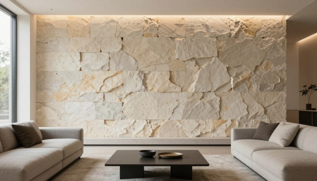 Ytong Steinwand Wohnzimmer