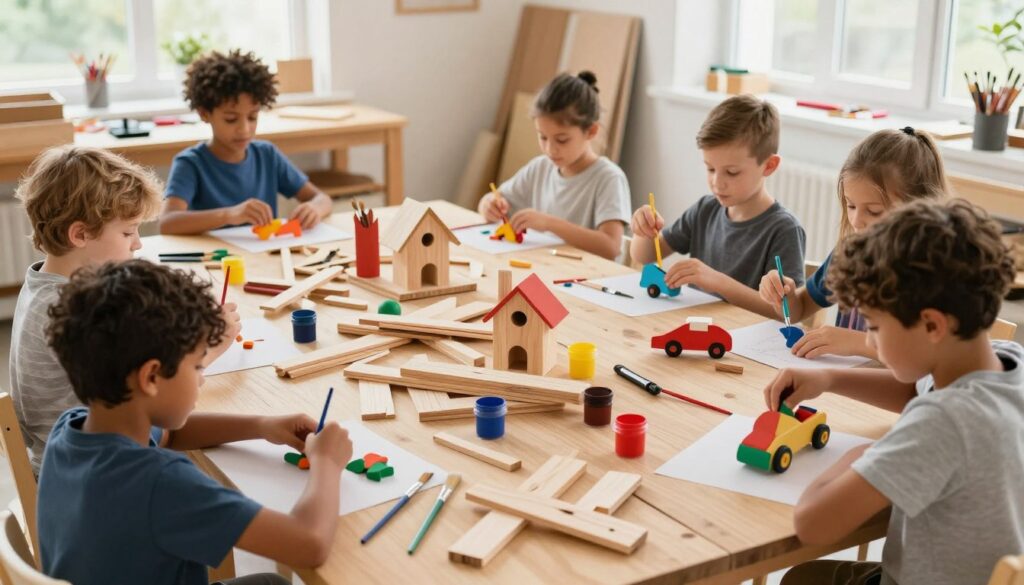 basteln mit holzresten