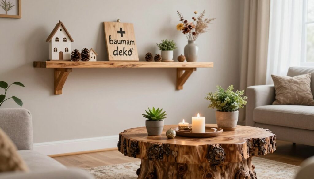 baumstamm deko ideen