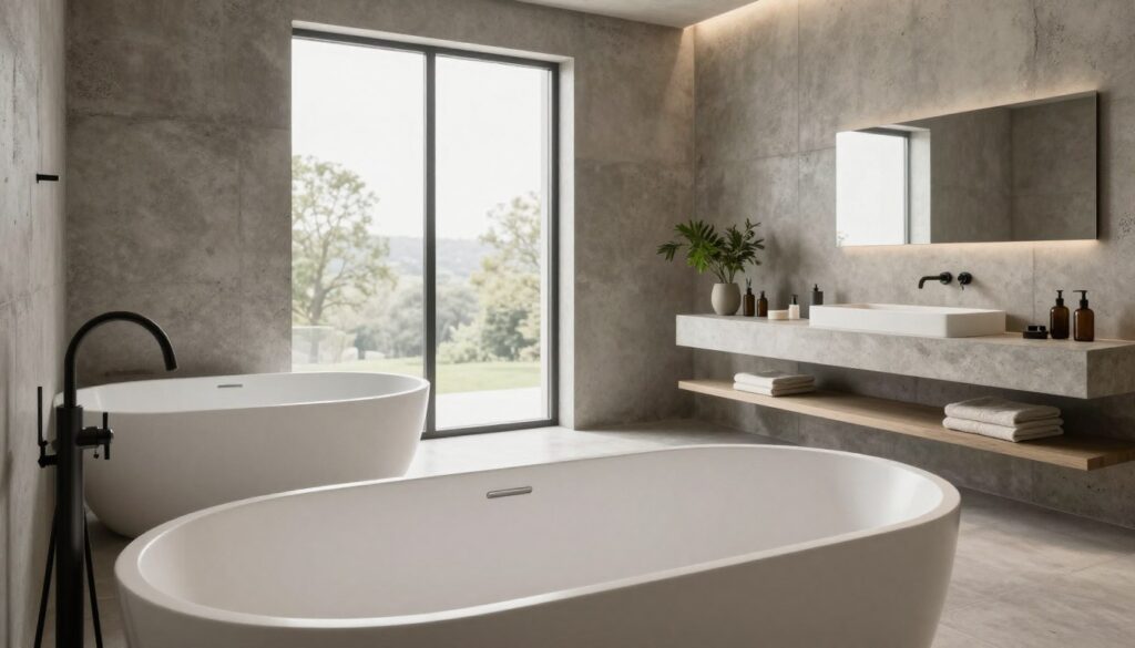 betonoptik badezimmer