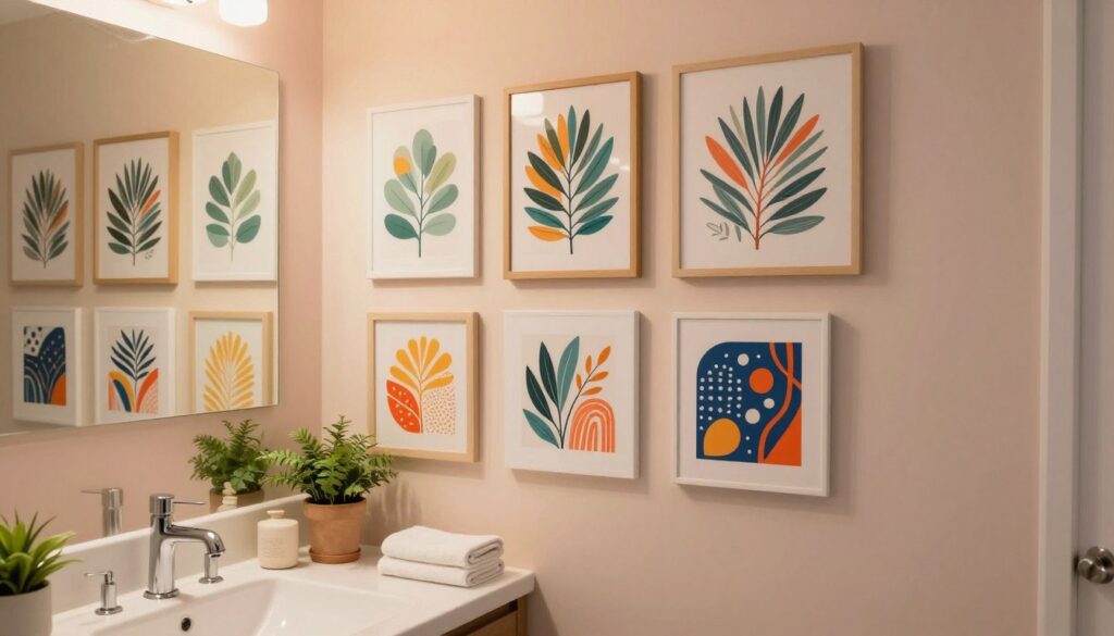 budgetfreundliche badezimmer kunst