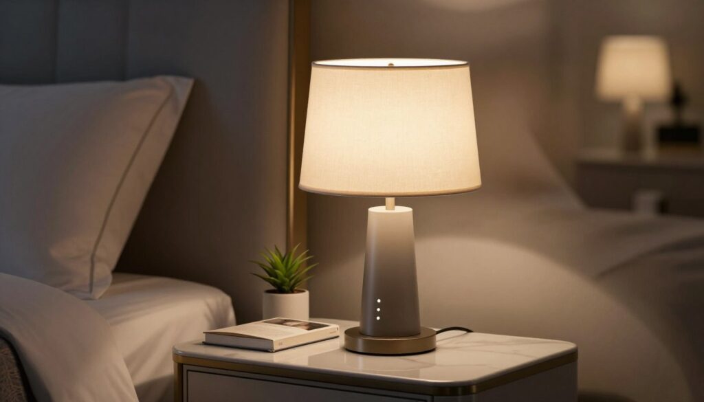 energieeffiziente Nachttischlampe