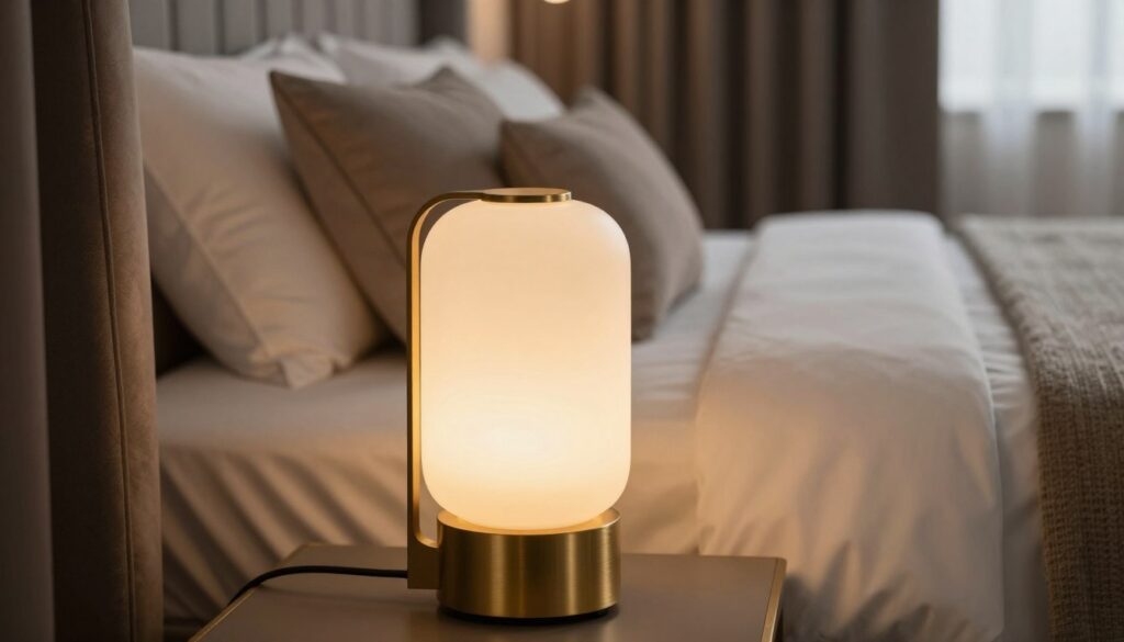 energieeffiziente Nachttischlampe