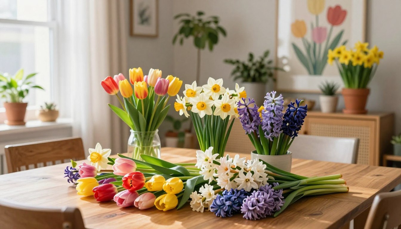frühlingsblumen deko