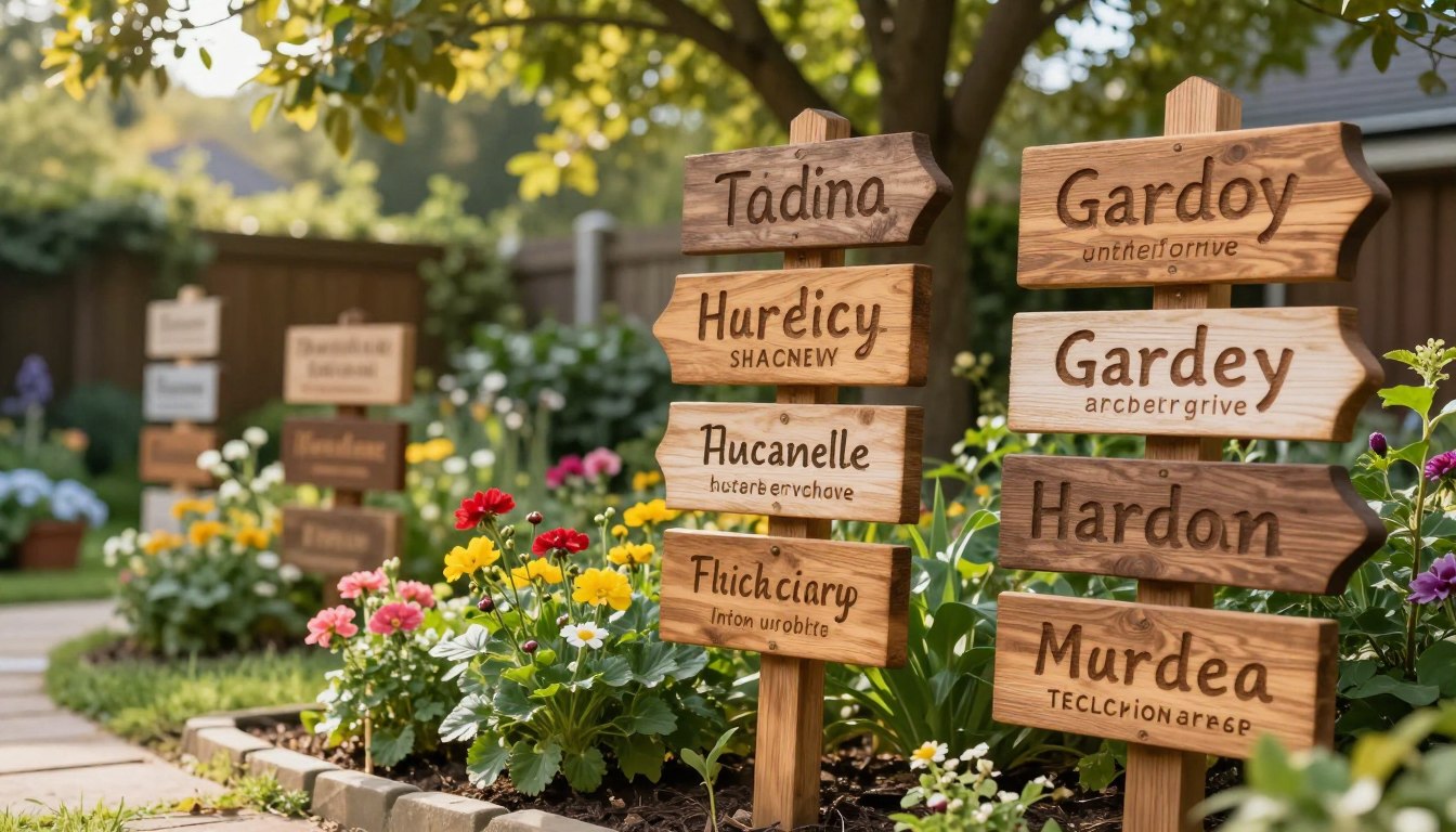 holzschilder garten