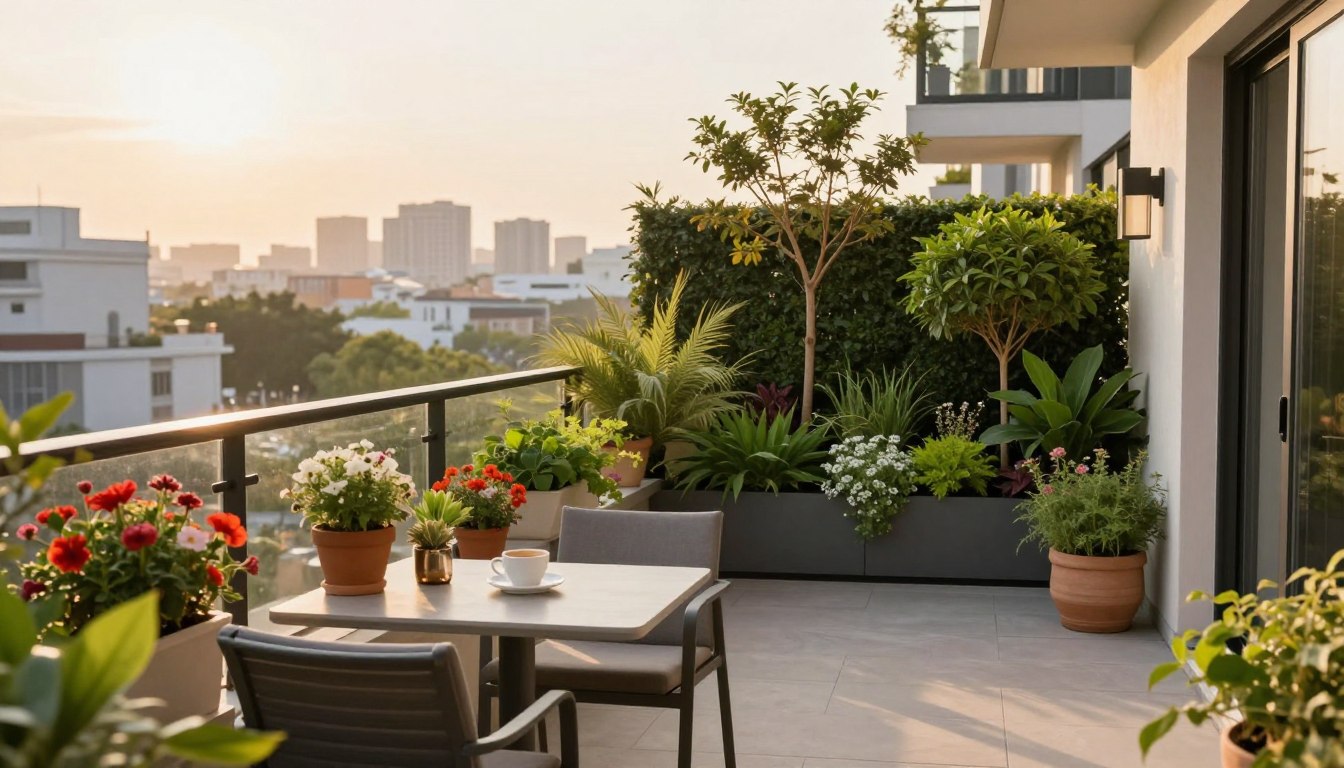 langer schmaler balkon ideen