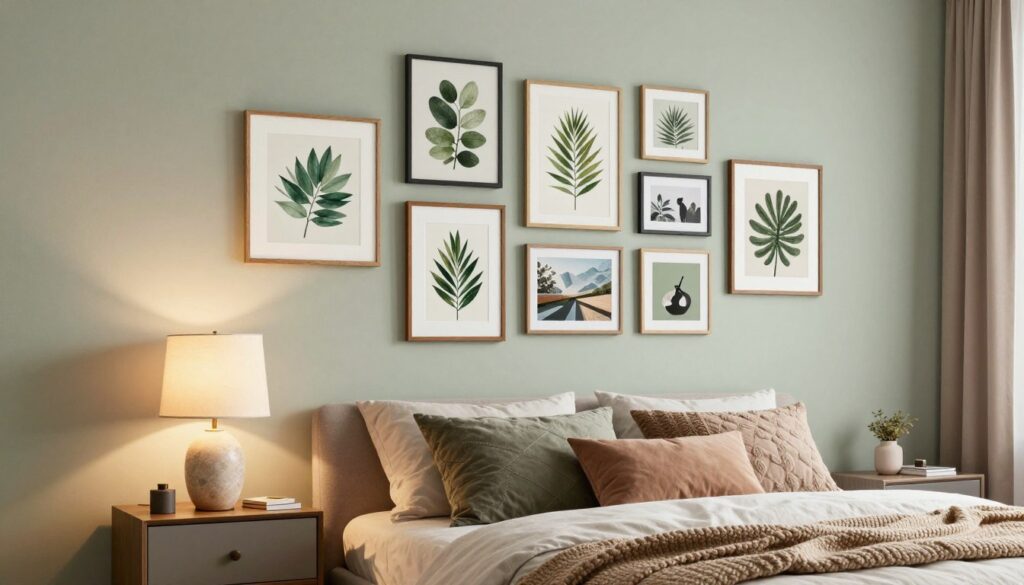 moderne wanddekoration schlafzimmer