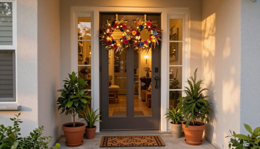 originelle wohnungstür deko