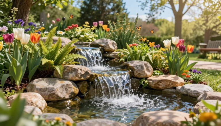 wasserfall garten selber bauen