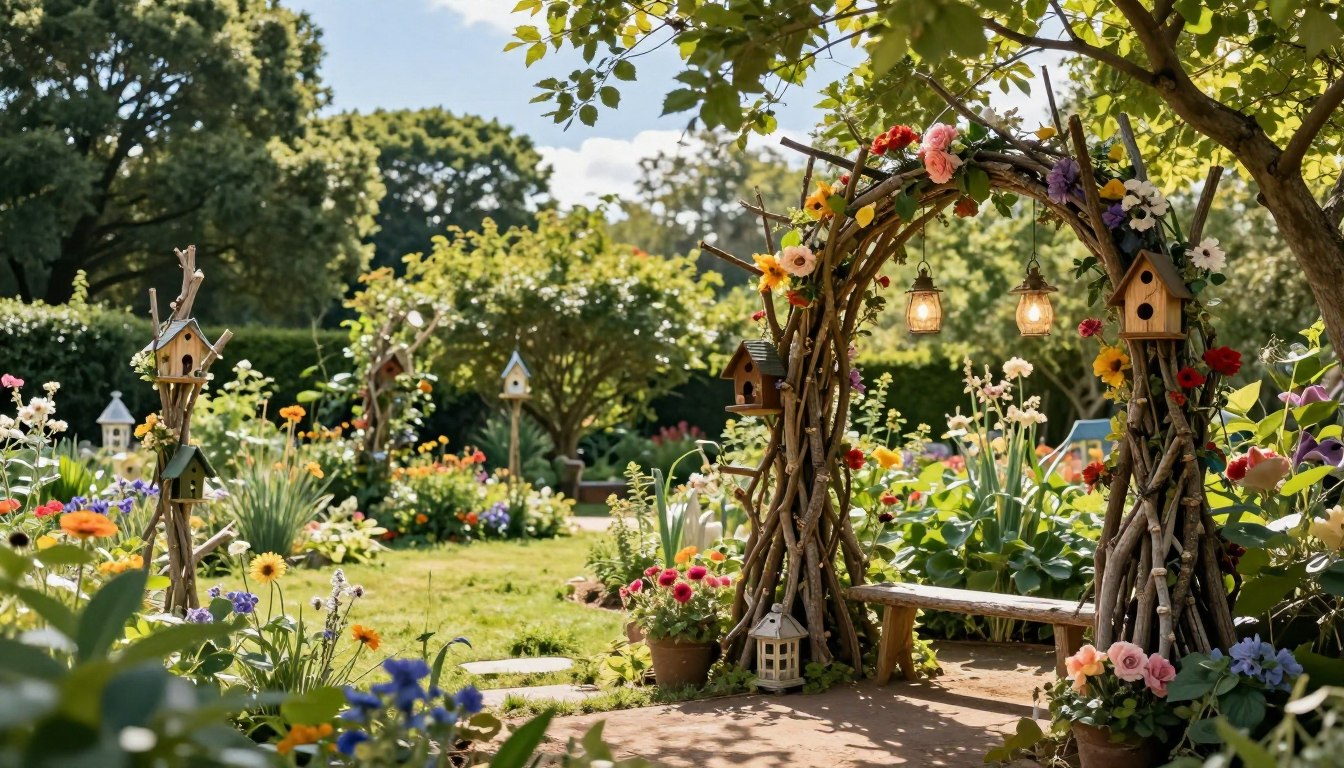 Äste deko garten