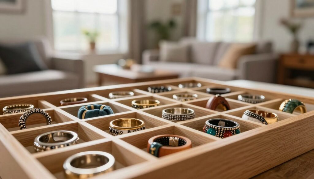 Aufbewahrung von Deko Ringen