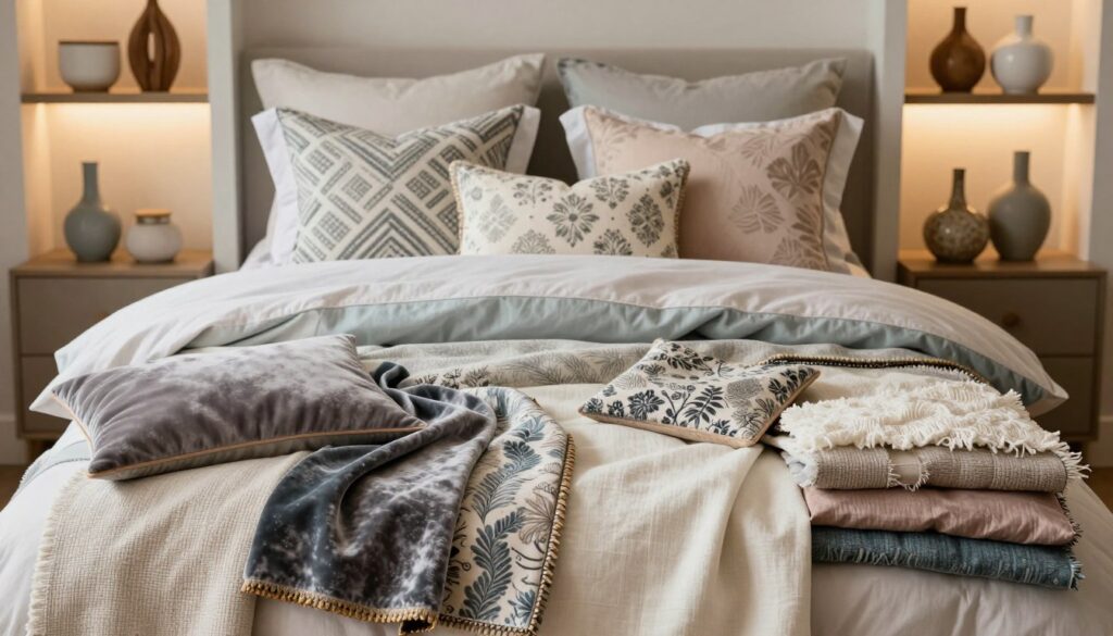 Bett Deko Materialien