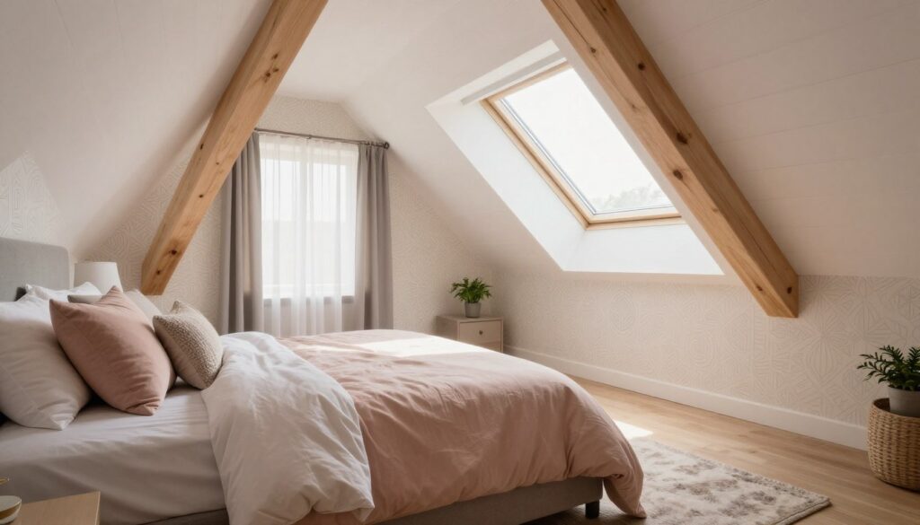 Farb- und Materialwahl für Dachzimmer