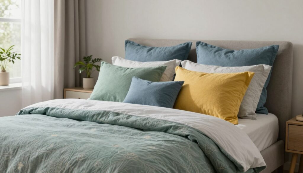 Farbpsychologie in der Bett Deko