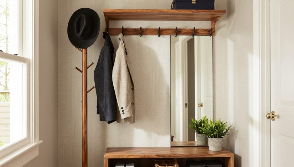 Garderobe in der Nische gestalten