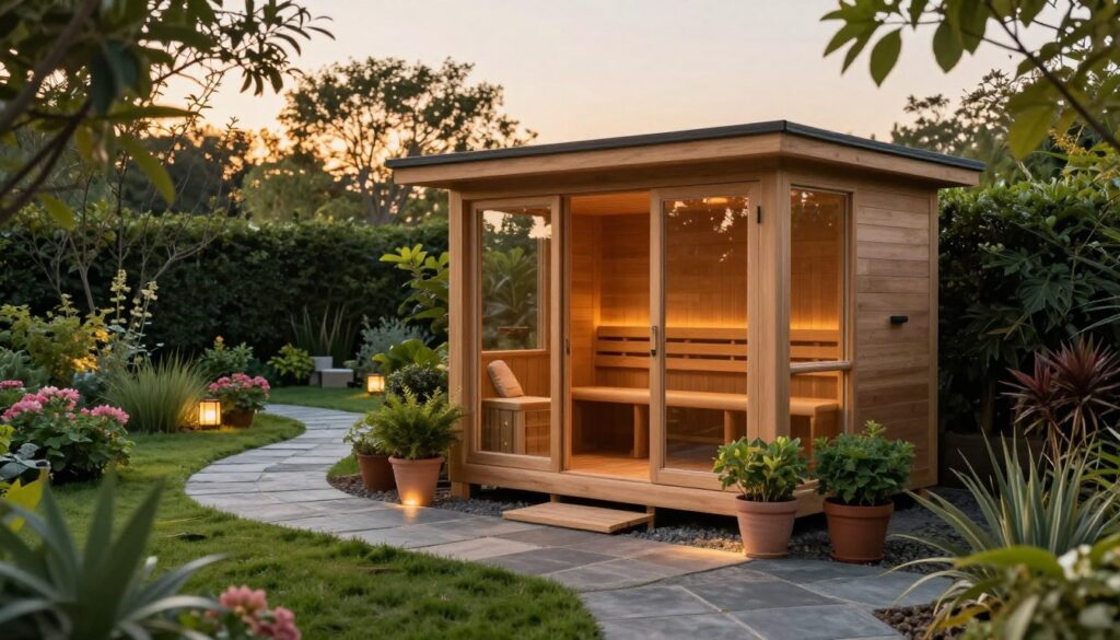 Garten Sauna Installation