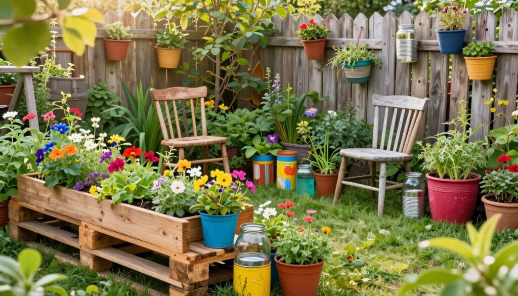 Garten Upcycling Materialien