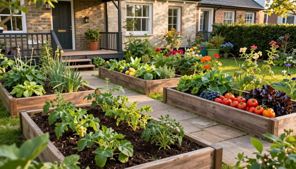 Hochbeete im Garten