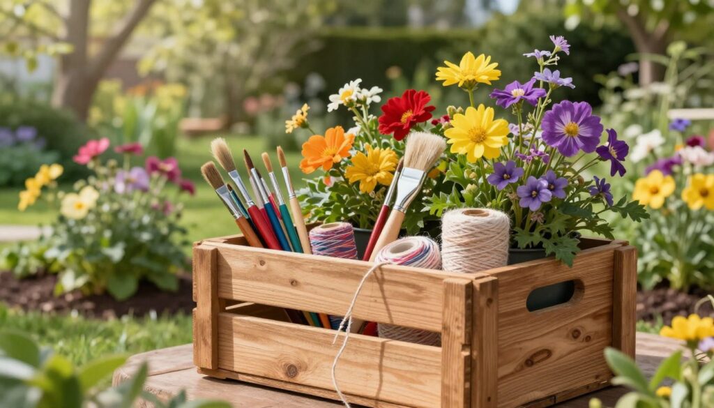 Holzkisten dekorieren