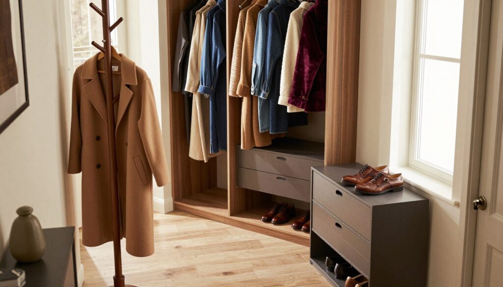 Materialien für Garderobe