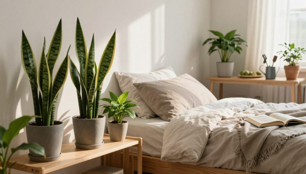 Pflanzenpflege im Schlafzimmer