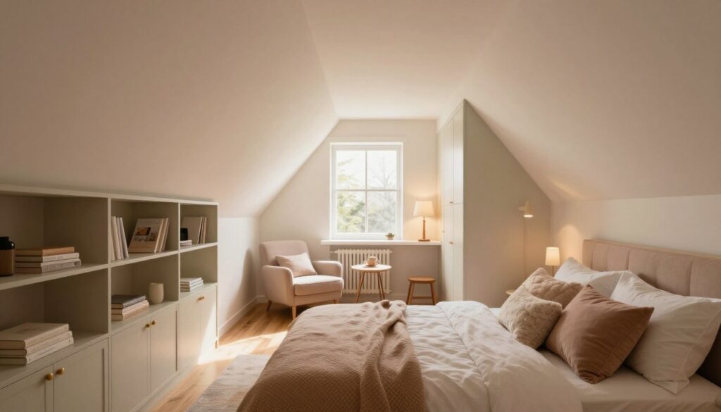 Schlafzimmer Dachschräge Stauraum