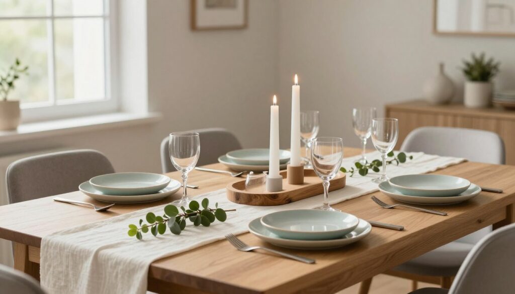 Skandinavischer Stil Esstisch Deko