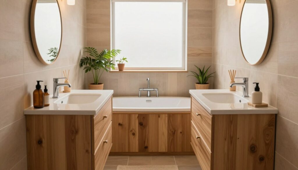 badezimmer holzoptik